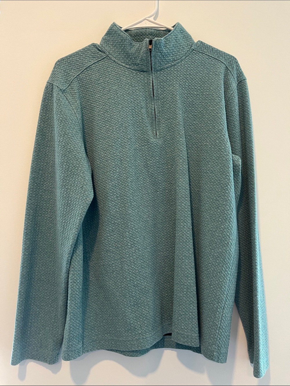 Apt. 9 Men's Half-Zip Textured Sweater - Teal
